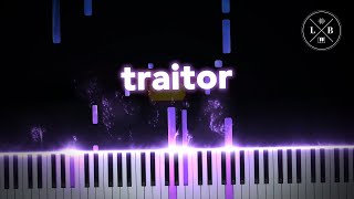 Olivia Rodrigo  Traitor  Piano [upl. by Htebazie]