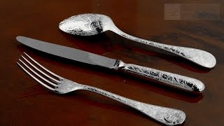 Christofle Jardin dEden Besteck  outstanding silverware  bestecklistecom [upl. by Zipnick]