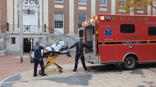 Burlington Fire Responds to City Hall on Church St in Burlington VT on 20241120 [upl. by Naerad]