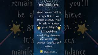 Angel Number 1616 manifestation angelnumberfrequency affirmations 1111universe astrologyfacts [upl. by Ohnuj]