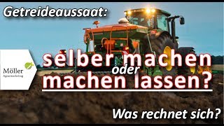 Pneumatische Sämaschine  selber Weizen säen oder Lohnunternehmer Weizen säen lassen  Sämaschine [upl. by Nospmis878]