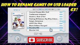 How to rename games on Usb Loader GX [upl. by Eenimod]