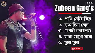 zubeen garg top 5 assamese hits songs assamese song [upl. by Cahn]