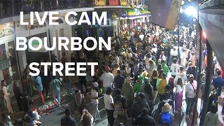 Live Bourbon Street camera in New Orleans for Mardi Gras [upl. by Colvin]