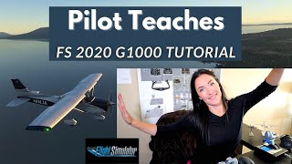 REAL PILOT Teaches Microsoft Flight Simulator 2020 G1000 Autopilot amp ILS Tutorial  Full IFR Flight [upl. by Anelle]