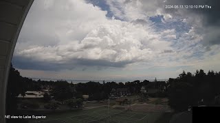 June 13 2024 showers and thunderstorms sky time lapse Marquette Michigan [upl. by Macknair]