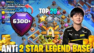 World Rank TOP 20 Th16 Legend League Base Th16 Best Legend Base  Th16 Anti 3 Star Base Link  Coc [upl. by Egief787]