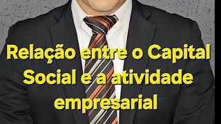 Capital Social e sua relação com a atividade econômica desempenhada [upl. by Naujik]