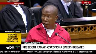 EFFs SONA debate  Julius Malema [upl. by Mireille]