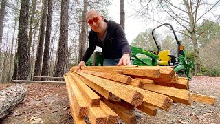 Распилили Трухлявое Бревно Сосны на Ленточной Пилораме WoodMizer LX55  Что Получилось [upl. by Photima]