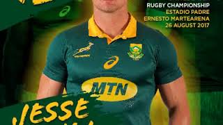 Springbok team to play Los Pumas in Salta on Saturday [upl. by Hilliary]