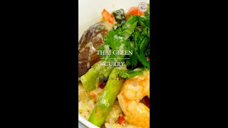 Thai Green Curry with Shrimp and Vegetables  Cooks in LESS THAN 30 MINUTES shorts [upl. by Lynus]