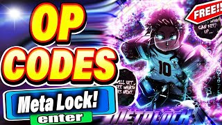 ALL NEW SECRET CODES IN ROBLOX META LOCK new codes in roblox Meta Lock  NEW [upl. by Adien]