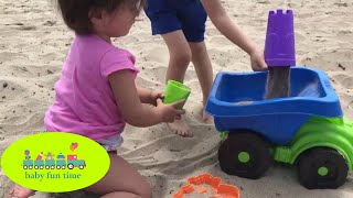 Kids Cars on the beach سيارات اطفال كرتون العاب سيارات سباق للاطفال  العاب اطفال على البحر [upl. by Zebedee546]