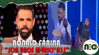 Ronald Farina 4t4k a reporteros por su divorcio 😱 [upl. by Doelling]