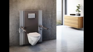 Höhenverstellbare Toiletten mittels WCLifter dienen adipösen Menschen zusätzlich als Aufstehhilfe [upl. by Neetsirhc647]