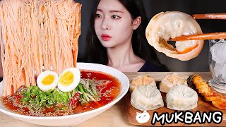 새콤달콤매콤 김치말이국수🌶 고기만두 김치만두 알타리김치 🇰🇷먹방  COLD KIMCHI NOODLES KIMCHIMARI GUKSU MANDU amp KIMCHI MUKBANG [upl. by Laro]