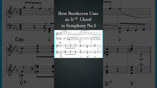 How Beethoven Uses an It6 Chord in Symphony No5  How Composers Use Series musictheory [upl. by Hamfurd54]