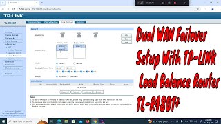 Dual WAN Failover Setup With TPLINK Load Balance Broadband Router  TLR480T [upl. by Hart]