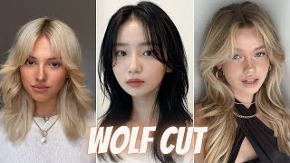 This is your sign to get a WOLF CUT 💇🏻 TikTok Trend Compilation I Mullet Shag Hair Transformation [upl. by Greenburg]