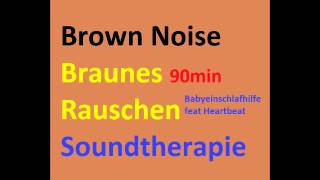 Babyeinschlafhilfe Heartbeat feat Brown Noise Braunes Rauschen und Herzschlag Anti Tinnitus [upl. by Terrag]