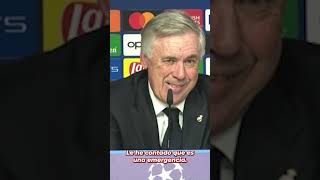 La BROMA de ANCELOTTI sobre TCHOUAMÉNI central [upl. by Marfe]