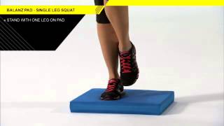 Balanz Pad Single Leg Squat [upl. by Nerfe]