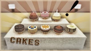 Bloxburg ★ 8 Easy Cake Designs ★ [upl. by Margherita]