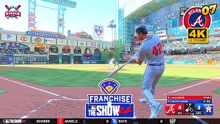 MLB The Show 24 Atlanta Braves vs Houston Astros  Matt Olson 3 HR  Franchise Mode 7  PS5 4K [upl. by Lseil]