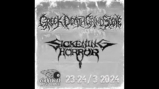 SICKENING HORROR  Existential Dread live at 6th Greek Death Grind Scene Fest  2024 [upl. by Armallas]