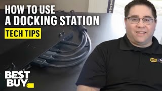 Using a Docking Station  Tech Tips from Best Buy [upl. by Sholom508]