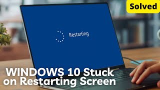 Solved How to Fix WINDOWS 10 Stuck on Restarting Screen  Quick and Easy Solution [upl. by Kowalski842]