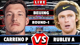 🔴LIVE RUBLEV VS CARRENOBUSTA P • China Open 2024 Rublev tennis atp ChinaOpen round1 [upl. by Nosahc]