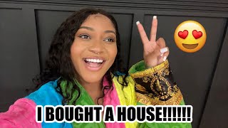 I BOUGHT A HOUSE FIRST TIME HOMEOWNER 👩‍👦❤️🎉 [upl. by Ydnec523]