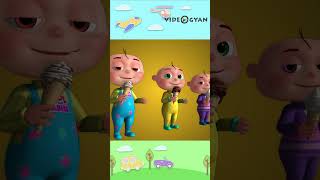 Zool Babies  Five Little Babies Eating Ice Cream  Hindi Nursery Rhymes shorts hindishorts [upl. by Carrel]