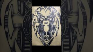 HR Giger Tattoo Large Silicone skin tattoo tattooartist hrgiger aliens ELP biomechanics [upl. by Mchugh]