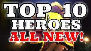 ALL NEW Castle Clash TOP 10 Heroes TOP 10 Castle Clash Heroes [upl. by Ellatnahc]