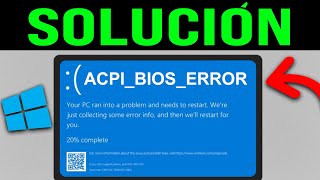 Cómo Reparar el ERROR ACPI BIOS en Windows 2024 Tutorial Rápido [upl. by Arawaj726]