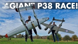 Epic Warbird Air Race ⚡🤞 Giant DIY P38 Lightnings [upl. by Downes]