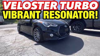 2017 Hyundai Veloster Turbo EXHAUST w VIBRANT BOTTLE RESONATOR [upl. by Nnaul180]