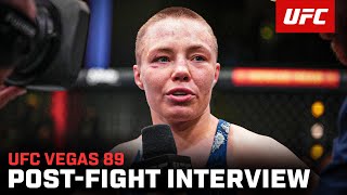 Rose Namajunas PostFight Interview  UFC Vegas 89 [upl. by Ainet]