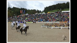 Ausschnitt Marbacher Hengstparaden 2024  Springquadrille [upl. by Icyaj]