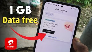 How To Get Free 1GB Data in airtel thanks app  airtel 1gb free data coupon code today [upl. by Alix156]