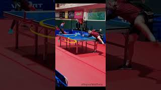 INSANE SHOT 🙃 Backhand Topspin [upl. by Hindu926]