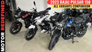 All New Bajaj Pulsar N150 Vs Pulsar 150 Twin Disc Vs Pulsar 150 Std Comparison  Best Kaun Hai [upl. by Dugald506]