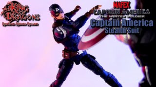 Mafex Captain America The Winter Soldier  Captain America Stealth Suit Review [upl. by Lezned]