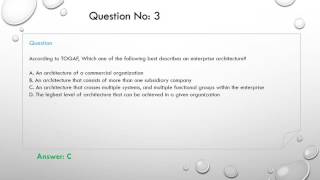 TOGAF exam questions [upl. by Neersan651]