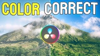 How to Color Correct in DaVinci Resolve  Quick and Easy [upl. by Jeffy]