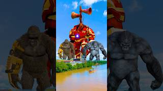 Transform into hulk to destroy siren head hulkbuster avenge king kong and kong xshorts [upl. by Ahsenod877]