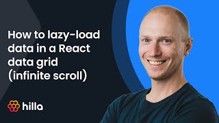 5 min tutorial how to lazyload a data grid in React paging  Hilla  React [upl. by Yenhpad]